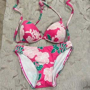 PINK TRIANGLE BIKINI SET